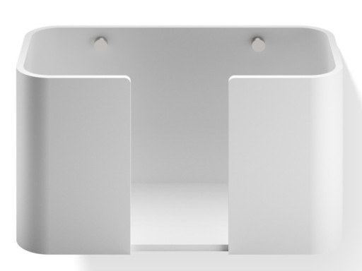 Suport servetele hartie Decor Walther Stone SPTB  de perete  16x27x13cm  alb-inox mat