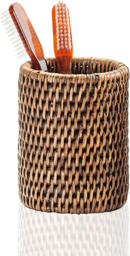 Pahar suport Decor Walther Basket BER  8cm  rattan inchis