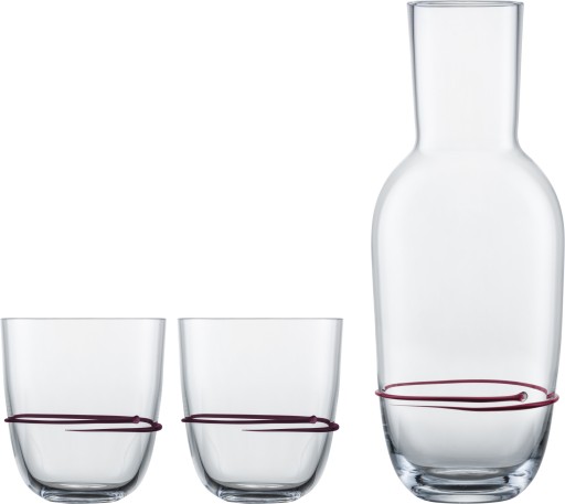 Set carafa si 2 pahare Zwiesel Glas Aura  cristal Tritan  mov