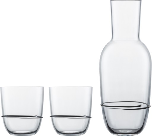 Set carafa si 2 pahare Zwiesel Glas Aura  cristal Tritan  negru