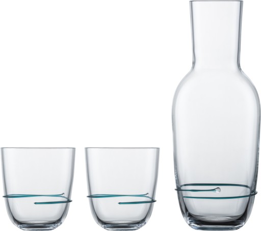 Set carafa si 2 pahare Zwiesel Glas Aura  cristal Tritan  verde