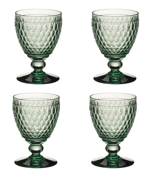 Set 4 pahare apa Villeroy & Boch Boston Goblet verde 144mm  0 40 litri