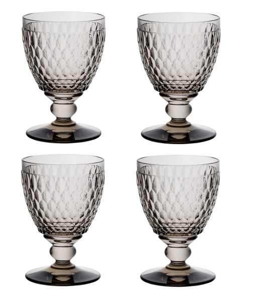 Set 4 pahare apa Villeroy & Boch Boston Goblet fumuriu 144mm  0 40 litri