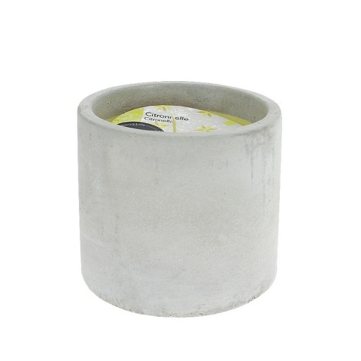 Lumanare exterior La Francaise Outdoor Pots en Beton Citronnella 400g