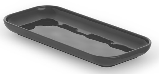Tava Decor Walther Porzellan DW 542  2.5x24.2x10.9cm  negru