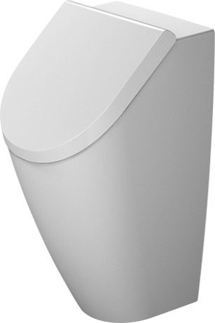 Urinal Duravit ME by Starck Rimless  WonderGliss  alimentare prin spate  alb