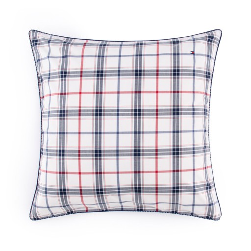 Fata de perna Tommy Hilfiger Navy Checks 65x65cm  Natural