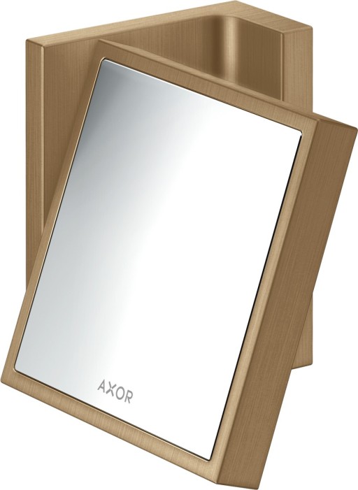 Oglinda cosmetica Axor Universal 1.7x  de perete  bronz periat