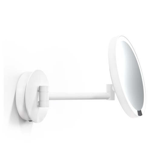 Oglinda cosmetica Decor Walther Just Look Plus WR x7  21.5cm iluminare LED  montare pe perete  operare acumulator  alb