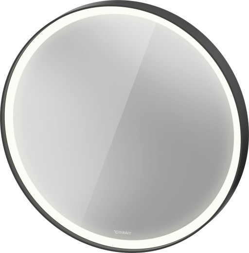 Oglinda Duravit Vitrium d 70cm  iluminare LED cu senzor  IP44  grafit aluminiu mat