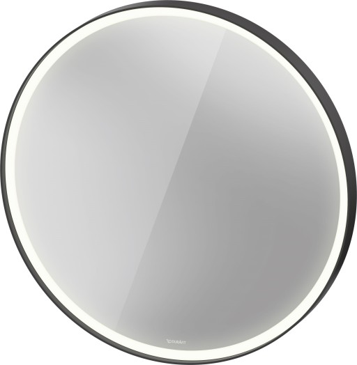 Oglinda Duravit Vitrium d 90cm  iluminare LED cu senzor si dezaburire  IP44  grafit aluminiu mat