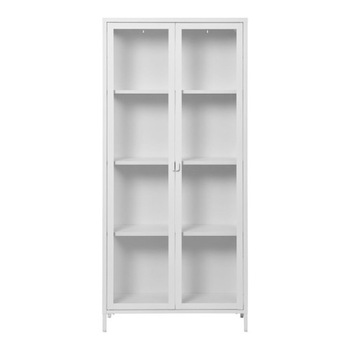 Vitrină albă din metal 80x175 cm Brisbane – House Nordic