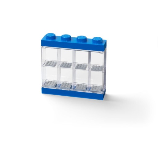 Cutie depozitare 8 minifigurine LEGO®, albastru