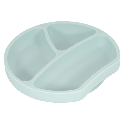 Farfurie pentru copii albastru-deschis din silicon 19x20,5 cm – Kindsgut
