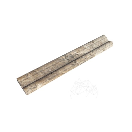 Bagheta M17 Travertin Silver, 4.8 x 30.5 cm