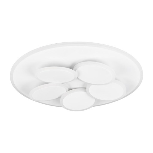 Plafonieră albă LED cu control prin telecomandă/cu intensitate reglabilă Mandala – Trio