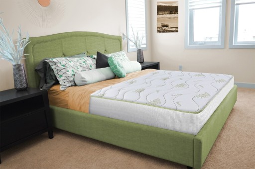 Saltea Aloe Vera 14+2 Memory, 80x190 cm, H 18 cm, husa cu fibre de bambus, Ortopedica, aerisire 3D Free Air