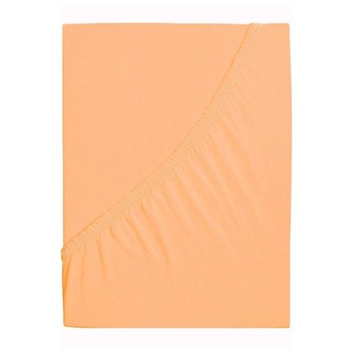 Cearceaf în culoarea somonului cu elastic 160x200 cm – B.E.S.