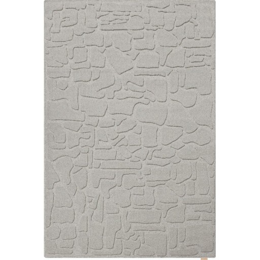 Covor gri din lână 160x230 cm Morphic Dunes – Agnella