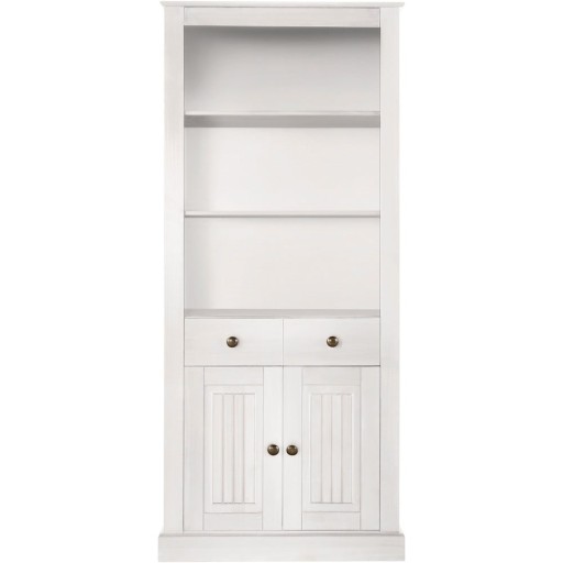 Bibliotecă albă din lemn de pin 181x31 cm Mille – Støraa