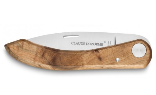 Cutit pliabil de buzunar Claude Dozorme Capucin   lama inox  maner din lemn ienupar