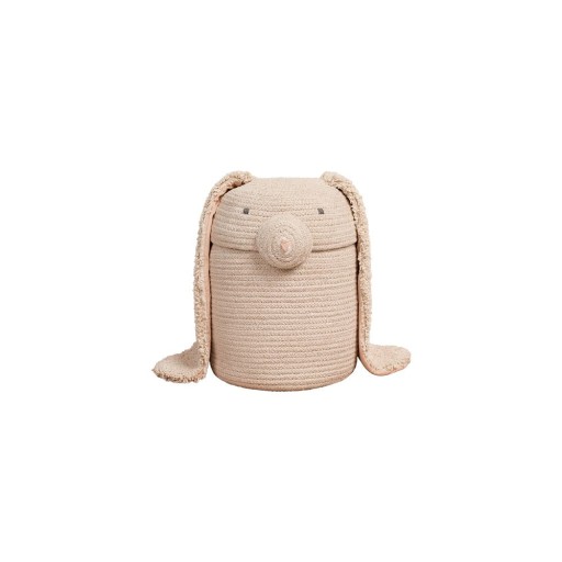 Coș de jucării pentru copii crem din material textil ø 25x30 cm Rita the Rabbit – Lorena Canals
