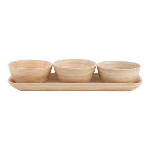 Set de servire în culoare naturală din bambus Puro – PT LIVING