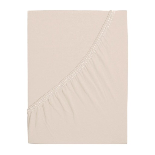 Cearceaf maro deschis cu elastic 140x200 cm – B.E.S.