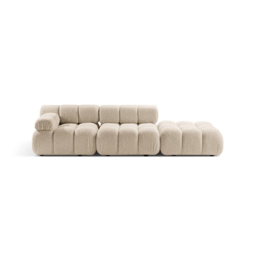 Canapea modulară bej cu tapițerie din țesătură bouclé 288 cm Bellis – Micadoni