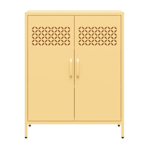Dulap galben din metal 80x102x40 cm Annie – Støraa