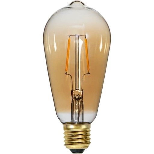 Bec LED/cu filament E27, cu lumină caldă 1 W Plain Amber – Star Trading