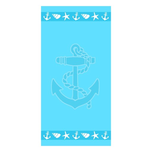 Prosop de plajă albastru din bumbac din frotir 70x140 cm Anchor – B.E.S.