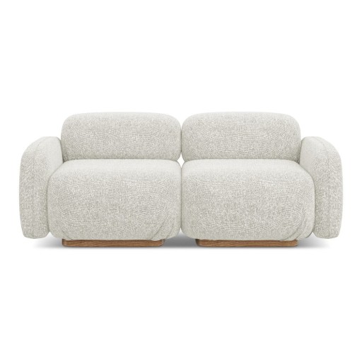 Canapea modulară crem 190 cm Ailani – Makamii