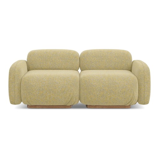 Canapea modulară galbenă 190 cm Ailani – Makamii