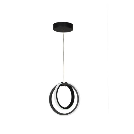 Lustră neagră LED din metal ø 25 cm Sezen – Squid Lighting