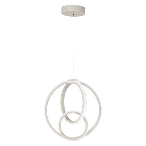Lustră albă LED din metal ø 28,5 cm Neo – Squid Lighting