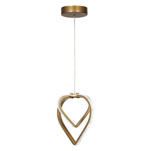Lustră bronz LED din metal ø 22 cm Sevinc – Squid Lighting