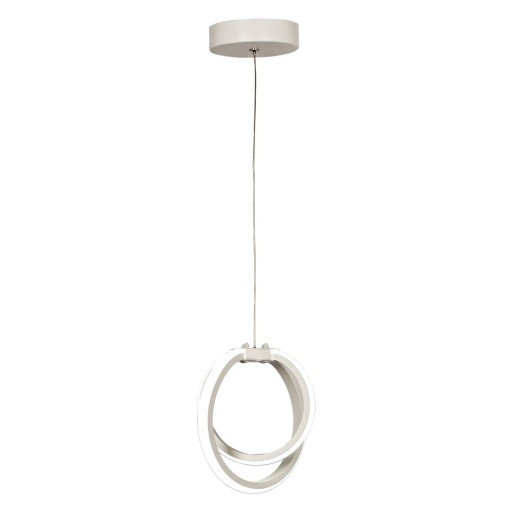 Lustră albă LED din metal ø 25 cm Sezen – Squid Lighting