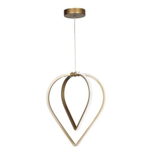 Lustră bronz LED din metal ø 33 cm Pars – Squid Lighting