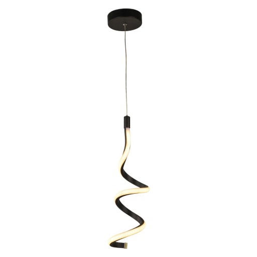 Lustră neagră LED din metal ø 12 cm Hilton – Squid Lighting