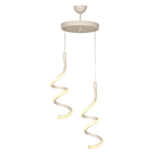 Lustră albă LED din metal ø 25 cm Hilton – Squid Lighting