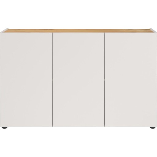 Dulap alb cu aspect de lemn de stejar 120x76x34 cm Adrano – Germania