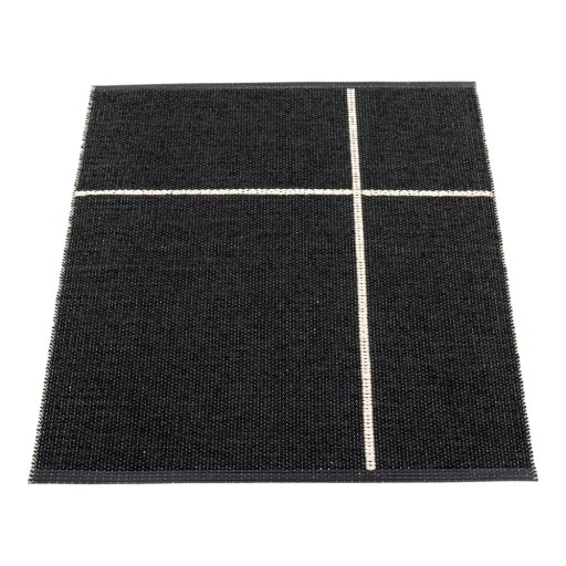 Covor pentru exterior și interior negru 70x90 cm Fred Black – Pappelina