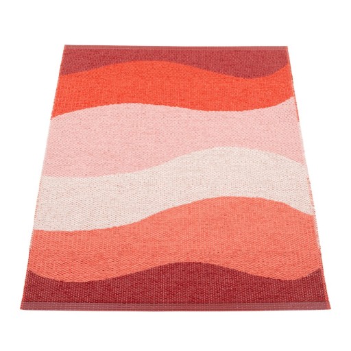Covor pentru exterior și interior roșu 70x100 cm Urvi Fire – Pappelina