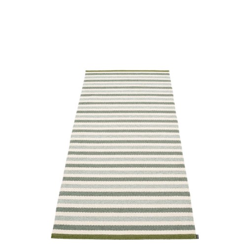 Covor tip traversă pentru interior și exterior verde/crem 85x200 cm Teo Sage – Pappelina