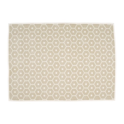 Pătură crem din amestesc de lână 140x180 cm Honey Sand – Pappelina