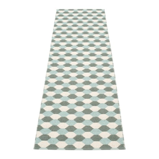 Covor tip traversă pentru interior și exterior verde/turcoaz 70x250 cm Dana Army – Pappelina