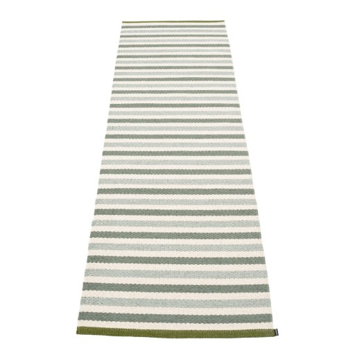 Covor tip traversă pentru interior și exterior verde/crem 70x240 cm Teo Sage – Pappelina