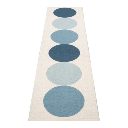 Covor tip traversă pentru interior și exterior albastru/crem 70x280 cm Otto Sky – Pappelina