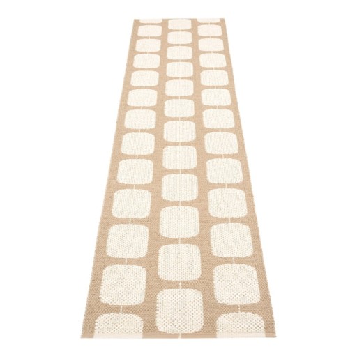 Covor tip traversă pentru interior și exterior bej/crem 70x300 cm Sten Light Nougat – Pappelina